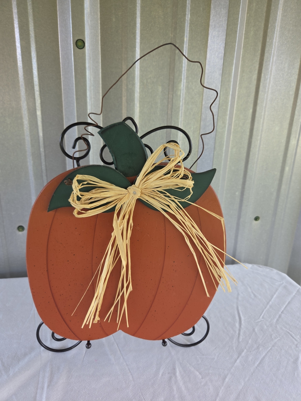 Handmade Wooden Pumpkin Decor Or Shelf Sitter for Fall